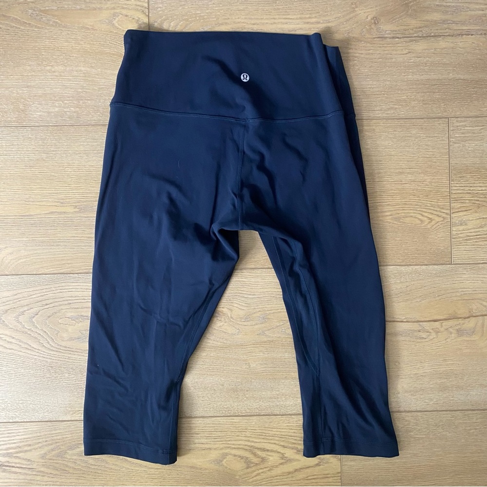 Lululemon Align High Rise Crop Leggings 17” true navy size 12